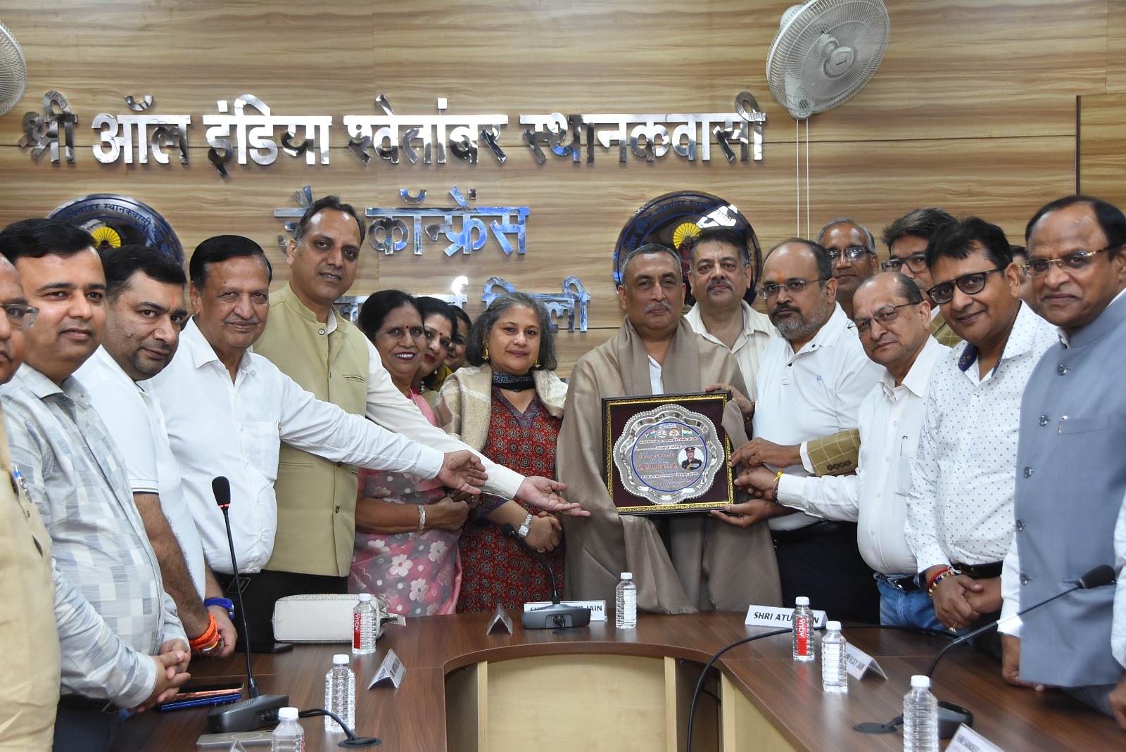 जैन कॉन्फ्रेंस केन्द्रीय मुख्यालय में लेफ्टिनेंट जनरल श्री संदीप जैन का हार्दिक अभिनंदन